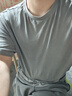 帕托瓦【冰絲涼感】男士休閑褲春夏季新款寬松運(yùn)動直筒褲子男薄黑色L 曬單實(shí)拍圖