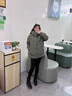 鴨鴨2025新款冬季羽絨服男士裝冬季加厚短款連帽工裝保暖外套上衣服男 深軍綠色 L 曬單實(shí)拍圖