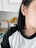 TFY正品D色牛頭莫桑石耳釘女款純銀999養(yǎng)耳洞仿真鉆石高級感爆閃耳飾 【單只】4mm莫桑鉆耳釘 曬單實拍圖