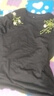 凱普蒂重工街頭新中式花卉刺繡廓形純棉T恤男女國(guó)潮百搭圓領(lǐng)夏裝上衣服 黑色【刺繡】 XL 【125-140斤】 曬單實(shí)拍圖