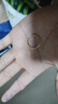 中國黃金（CHINA GOLD）冰川黃金戒指女999足金一對情侶對戒七夕情人節(jié)禮物送男女友老婆 【京速達(dá)】女戒*約1.5g 曬單實拍圖