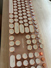 前行者V20 104鍵有線無(wú)線機(jī)械鍵盤鼠標(biāo)套裝藍(lán)牙三模朋克高顏值女生辦公電腦筆記本平板iPad用蜜粉軸 奶茶 曬單實(shí)拍圖