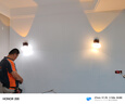 蒂凡尼亞中古風三頭餐廳吊燈全光譜護眼胡桃木紋蛋殼吊燈侘寂風吧臺燈 M6709-3頭直盤三色LED-胡桃木色 曬單實拍圖