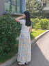MR.KA彩色花苞裙褲女夏季薄2025新款高腰垂感寬松休閑褲女冰絲闊腿褲 花苞裙褲-款 常規(guī) M 適合(101-120斤) 曬單實拍圖