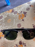 雷朋（RayBan）男士玻璃太陽鏡網(wǎng)紅時尚經(jīng)典駕駛開車墨鏡 金框墨綠片 曬單實拍圖