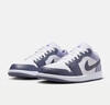 耐克NIKE緩震籃球鞋男喬丹AJ1 JORDAN1運動鞋 553558-145紫白44.5 曬單實拍圖
