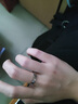 MZMZ鉑金情侶戒指pt950結(jié)訂婚白金新款對(duì)戒情人節(jié)七夕禮物送女友 次日達(dá)/輕奢-緣定三生活口對(duì)戒 曬單實(shí)拍圖