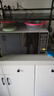 京嚴廚房置物架可伸縮微波爐架烤箱電飯煲調(diào)料盒臺面收納架子雙層黑色 曬單實拍圖