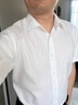 羅蒙（ROMON）DP免燙純棉短袖襯衫男士夏季商務(wù)正裝中青年抗皺白襯衣男LOGO定制 短袖淺藍【3.5級免燙】 41【145-160斤】 曬單實拍圖