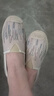 泰和源老北京布鞋女夏季小清新單鞋舒適輕便軟底防滑媽媽鞋一腳蹬漁夫鞋 米灰 36 (230mm) 曬單實(shí)拍圖