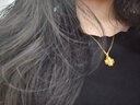 中國黃金（CHINA GOLD）四葉草黃金項鏈女足金吊墜七夕情人節(jié)禮物送女友老婆生日實用浪漫 [京速達]足金四葉草吊墜+足金鏈 曬單實拍圖