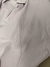 全棉時(shí)代（PurCotton）2025春新品女士梭織襯衫時(shí)尚簡(jiǎn)約休閑有廓形 淡紫 M (160) 曬單實(shí)拍圖