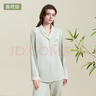 婧麒（JOYNCLEON）【清倉】月子服孕婦睡衣產(chǎn)婦哺乳睡衣套裝產(chǎn)后喂奶衣吸汗透氣 薄荷綠 M碼 曬單實(shí)拍圖