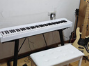 雅馬哈（YAMAHA）P225WH重錘88鍵成人兒童數(shù)碼電鋼琴 主機+木琴架+三踏板 曬單實拍圖