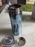TAIC太可鈦度鈦杯子純鈦保溫杯大容量水杯帶茶漏男女士生日送禮物 Pro瀚海藍400ml（升級款） 曬單實拍圖