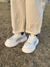 馬克華菲男鞋夏季透氣板鞋厚底增高老爹鞋男2025新款鞋子男款潮鞋 海天藍(lán) 37 曬單實(shí)拍圖