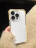 小莓介撞色邊框四角防摔透明適用iphone16pro手機殼蘋(píng)果15創(chuàng  )意14pro男女款13簡(jiǎn)約ins風(fēng)15Pro全包16保護套 黃色邊框-四角防摔 iPhone 14 Pro Max 曬單實(shí)拍圖