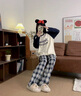 貓人【100%純棉】女士睡衣女套裝全棉高端夏季薄款可外穿家居服女 曬單實拍圖