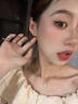 芯奢S999足銀耳環(huán)女士2025新款養(yǎng)耳洞素圈耳圈耳釘純銀設(shè)計(jì)高級感耳飾 12mm【2只裝】 曬單實(shí)拍圖
