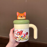 旺佰福迪士尼瘋狂動物城聯(lián)名桌面杯保溫保冷水杯家用馬克杯子七夕禮物 尼克500ml 曬單實(shí)拍圖