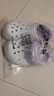 crocs卡駱馳秋冬新品休閑鞋秋冬洞洞鞋貝雅暖絨暖棉|206633 白/淡紫 -577 (建議買大一碼) 36 /37(220mm) 曬單實拍圖