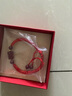 石傳百世朱砂手串轉(zhuǎn)運(yùn)珠本命年招財(cái)貔貅紅繩手鏈適合手圍14-20厘米 曬單實(shí)拍圖