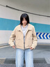 波司登（BOSIDENG）新款輕薄羽絨服女短款90絨巴恩風(fēng)休閑立領(lǐng)夾克保暖外套B250135336 金沙卡其|7C91【暢銷色】 M 165/88A 體重約125-140斤 曬單實(shí)拍圖