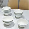 NINE CRANES景德鎮(zhèn)餐具碗組合家用米飯碗輕奢高溫陶瓷高級(jí)感4.5英寸飯碗10個(gè) 曬單實(shí)拍圖
