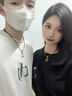吉福禧足金999平安扣情侶項繩硬金字母金箍圈項鏈男女定制黃金字母編繩 下單請備注字母或聯(lián)系客服備注 曬單實(shí)拍圖