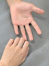 Ebonka鉑金連理枝對(duì)戒情侶款戒指男女一對(duì)開口求婚結(jié)婚生日禮物送女朋友 情侶一對(duì)+尊享禮盒 曬單實(shí)拍圖