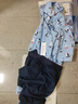 舒雅【純棉】男士翻領(lǐng)郵戳印花短袖短褲睡衣家居服套裝 曬單實(shí)拍圖