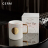 格沵（germ）陶瓷咖啡杯迪士尼聯(lián)名大容量茶杯男女潮流杯子早餐牛奶水杯馬克杯 白色400ML 曬單實(shí)拍圖