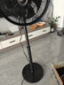 鉆石牌電風(fēng)扇鋁葉落地扇小型家用10寸12寸強力大風(fēng)力風(fēng)扇落地式搖頭風(fēng)扇 [10寸2型黑色]7片塑料葉三檔 曬單實(shí)拍圖