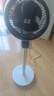 CC【500萬(wàn)+人已買】電風(fēng)扇家用輕音節(jié)能空氣循環(huán)扇大風(fēng)力落地扇智能搖頭 9D上下左右搖頭遙控版 曬單實(shí)拍圖