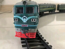奧樂仿真火車模型電動軌道玩具套裝東風(fēng)4B經(jīng)典綠皮復(fù)古西瓜兒童節(jié)禮物 綠色車頭+2綠車廂+軌道 充電電池套裝 曬單實拍圖