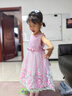 鸞雀翔一周歲女寶寶周歲生日禮服抓周服幼兒裙子兒童晚禮服女童公主紗裙 粉色 110 建議身高106-115體重31-40斤 曬單實拍圖