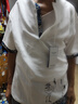羅蒙（ROMON）冰絲套裝男士夏季薄款唐裝短袖休閑大碼中國(guó)風(fēng)寬松漢服套裝新中式 497白色【套裝】 L 建議110-125斤 曬單實(shí)拍圖