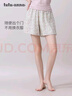 tutuanna夏季碎花短褲女士寬松家居褲睡褲 綠碎花單條裝 曬單實(shí)拍圖
