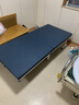 盾慧出口日本折疊床單人家用結(jié)實耐用酒店加床小戶型加固床加高簡易床 8滑輪藍灰色【多層椰棕墊】 100x200 曬單實拍圖