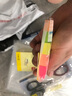 得力（deli）500張4色分條便利貼條形便簽紙 50*15mm記事貼 7154 曬單實(shí)拍圖