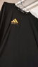 阿迪達(dá)斯 （adidas）t恤男夏季運(yùn)動透氣輕薄寬松棉短袖 黑/金 XL  曬單實拍圖