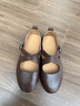 森達瑪麗珍鞋女2025秋新交叉帶芭蕾平底淺口單鞋ZTH61CQ5 棕色 35 曬單實(shí)拍圖