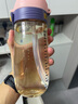 QWE吸管杯500ml波爾多粉PPSU刻度杯糖耐奶瓶孕婦產(chǎn)婦待產(chǎn)包母嬰上學(xué) 曬單實(shí)拍圖