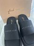 FED一字帶涼拖鞋夏季新款女鞋黑色沙灘鞋厚底拖鞋女款D0507-ZC391 黑色 38 曬單實拍圖