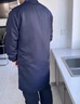 郗德鑫純棉工作服大褂長(cháng)袖罩衣勞保服倉庫搬運耐磨耐臟工廠(chǎng)車(chē)間定制印字 藏青色 3XL 建議140-180斤 曬單實(shí)拍圖