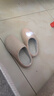 內(nèi)泊（NEIBO）【抑菌防臭】乳膠棉拖鞋女冬季大碼男士家居防滑軟底保暖羊毛粉42 曬單實拍圖