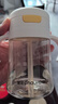 皇寵兒童牛奶杯一歲以上學(xué)飲水杯彈蓋吸管杯直飲奶瓶330ml+杯套 曬單實(shí)拍圖