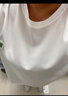棉致華夫格白色t恤女夏季短袖2025新款韓版寬松中長款百搭 白色_優(yōu)質(zhì)華夫格面料 XL _建議131-150斤 曬單實(shí)拍圖
