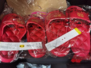 利達(dá)妮（TZLDN）【買一送一】結(jié)婚拖鞋一對(duì)女夏季新郎新娘紅色喜慶陪嫁防滑涼拖鞋 新娘+新郎【白頭偕老】 38-39 女+42-43男 曬單實(shí)拍圖