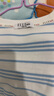 ELLE KIDS童裝 春季女童圓領(lǐng)復古藍白條紋全棉休閑打底衫寬松長(cháng)袖T恤上衣 藍白條 165 （M） 曬單實(shí)拍圖